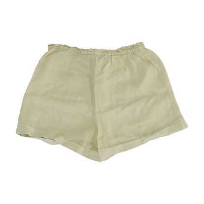 Beige Solid Chino Shorts