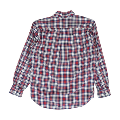 Red Plaid Long Sleeve Button Down