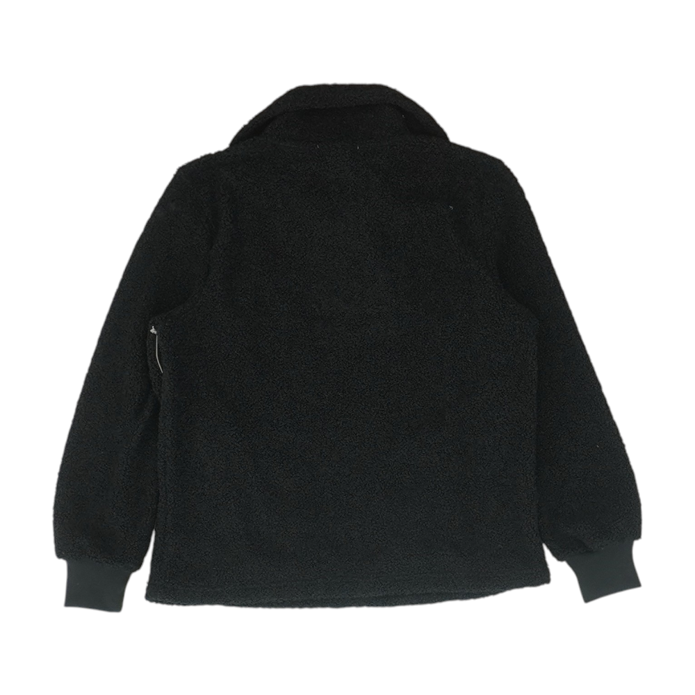 Black Solid 1/4 Zip Pullover