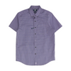 Purple Check Short Sleeve Button Down
