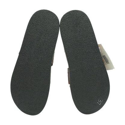 Brown Casual Slide Sandals