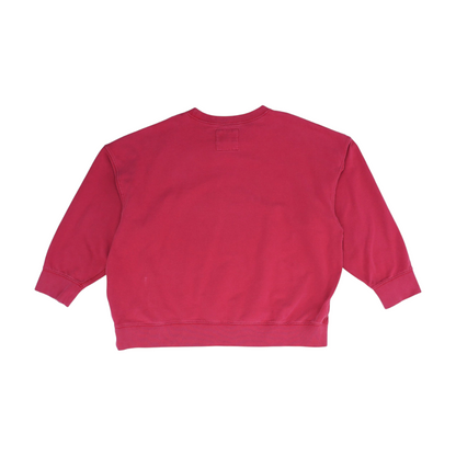 Red Solid Sweatshirt Pullover