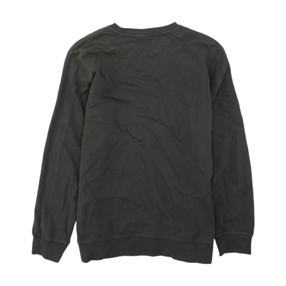 Gray Solid Sweatshirt Pullover