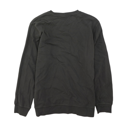 Gray Solid Sweatshirt Pullover