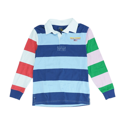Multi Striped Long Sleeve Polo