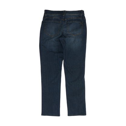 Blue Petite Straight Jeans