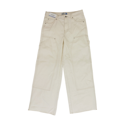 Ivory Wide Leg Jeans