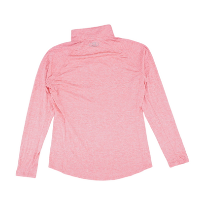 Pink Solid 1/4 Zip Pullover