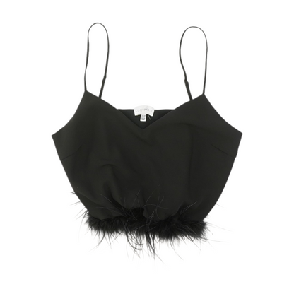 Black Cropped Blouse