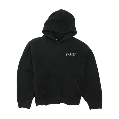 Black Solid Hoodie Pullover