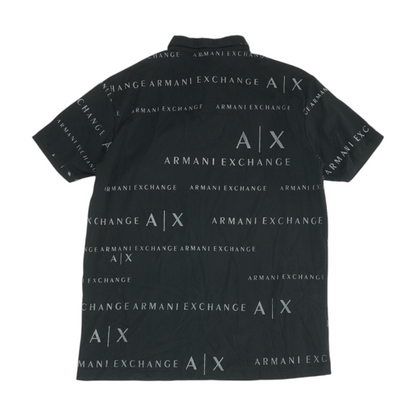 Black Solid Short Sleeve Polo