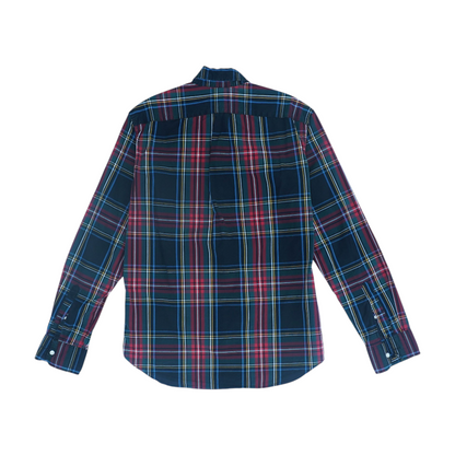 Black Plaid Long Sleeve Button Down
