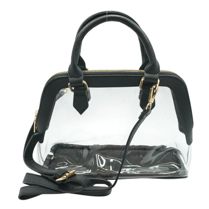Black Transparent Stadium Handbag