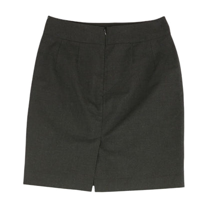Black Solid Mini Skirt