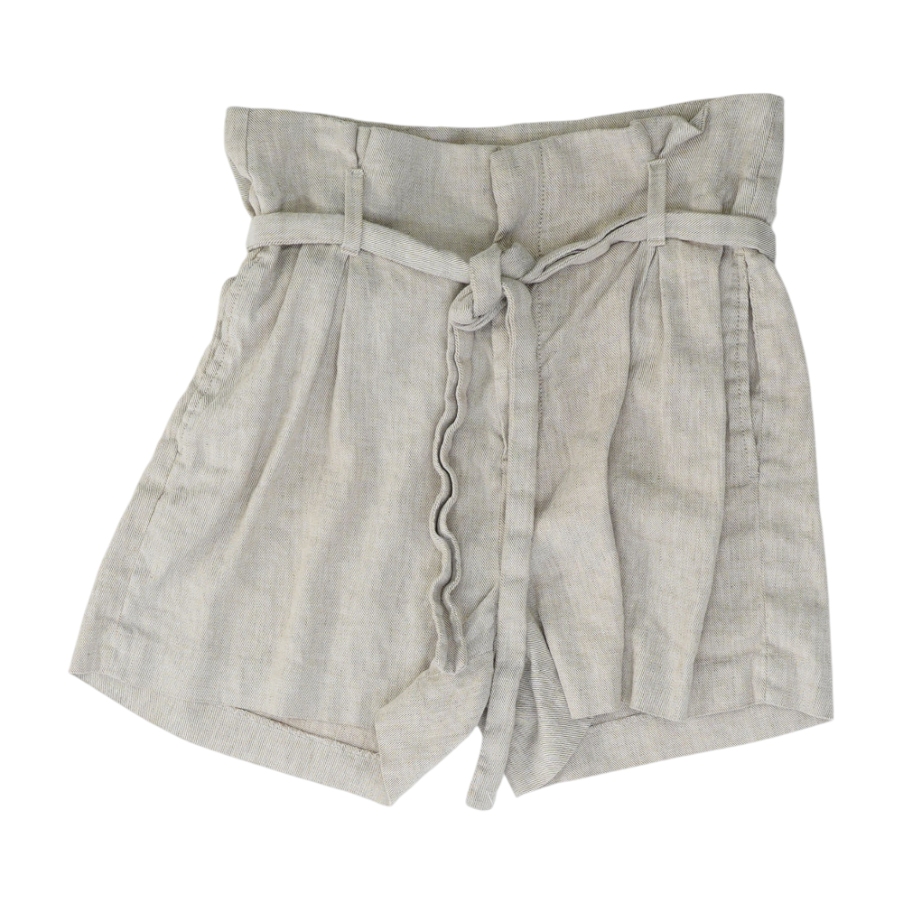 Beige Solid Chino Shorts