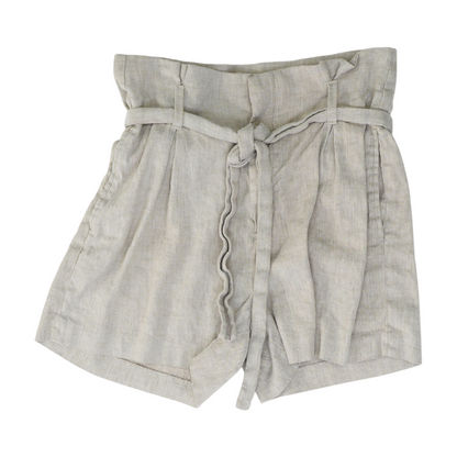 Beige Solid Chino Shorts