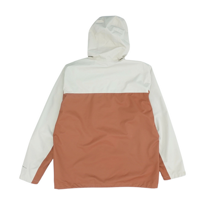 Beige Color Block Rain Jacket
