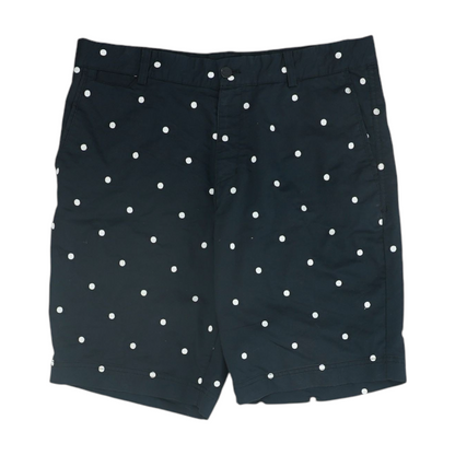 Navy Polka Dot 5-Pocket Shorts