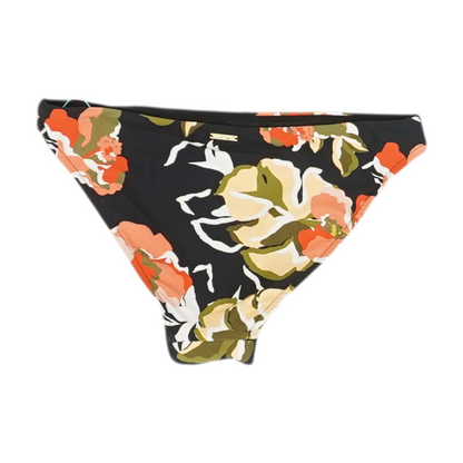 Black Floral Swim Bottom