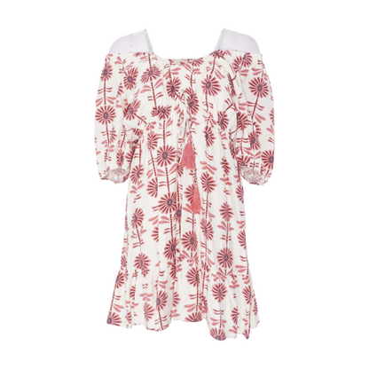 Ivory Floral Mini Dress