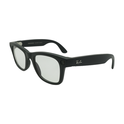 Black Wayfarer Smart Glasses