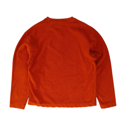 Orange Solid Sweatshirt Pullover