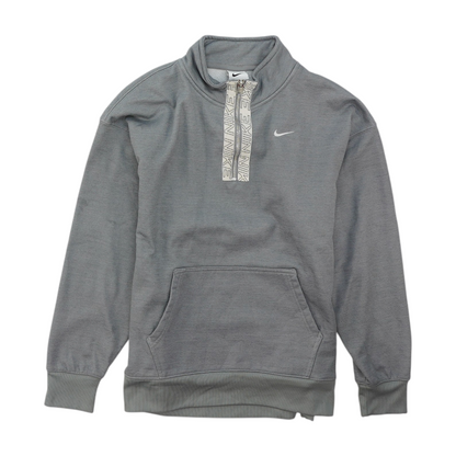 Gray Solid Hoodie Pullover