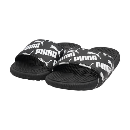 Black Athletic Slides Shoes