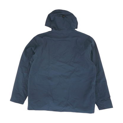 Navy Solid Rain Jacket