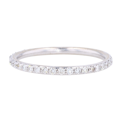 1/2 ctw 14K White Gold Diamond Band Ring