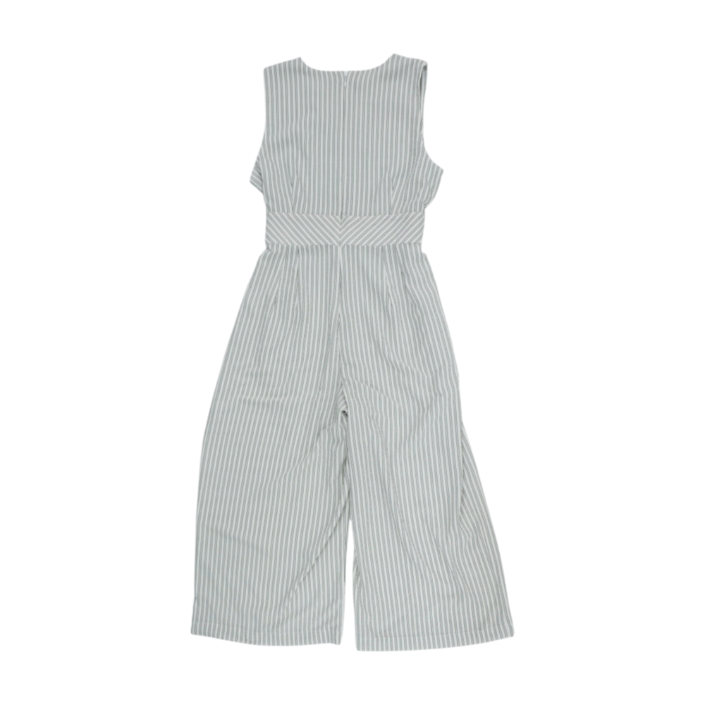 White Striped Jumpsuit