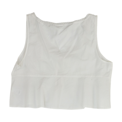 White Cropped Blouse