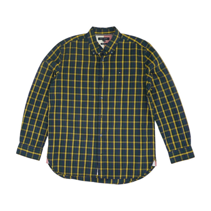 Multi Plaid Long Sleeve Button Down