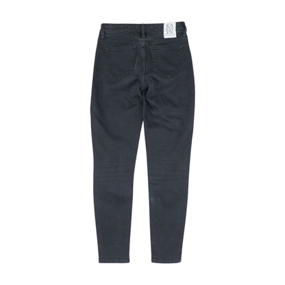 Black Solid Low Rise Jeans