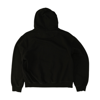 Black Solid Hoodie Pullover
