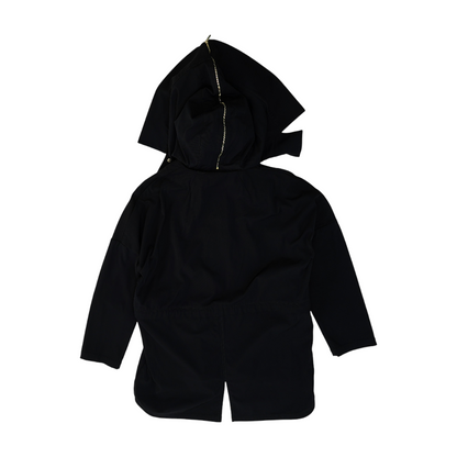 Black Solid Rain Jacket