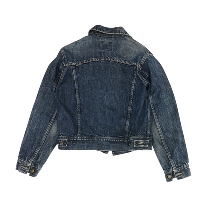 Navy Solid Denim Jacket
