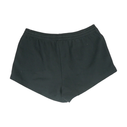 Black Solid Active Shorts