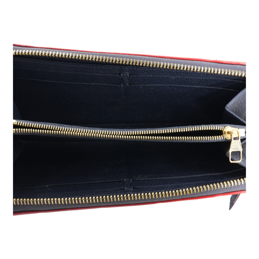 Louis Vuitton Monogram Empreinte Leather Zippy Wallet in Marine Rouge – Image 4