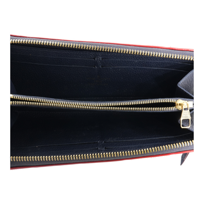 Louis Vuitton Monogram Empreinte Leather Zippy Wallet in Marine Rouge – Image 4