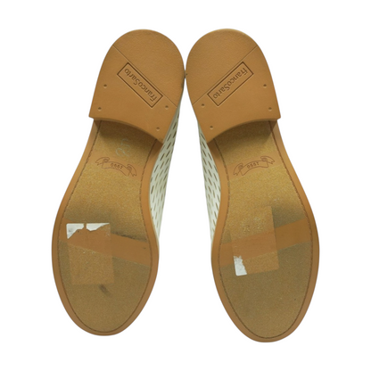 White Slip-On Flats