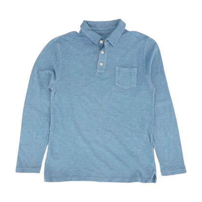 Blue Long Sleeve Polo