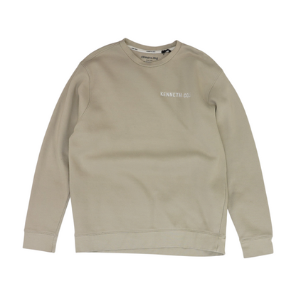Tan Solid Sweatshirt Pullover