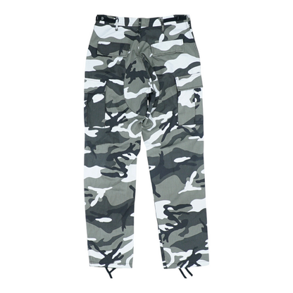 Gray Camo Regular Pants