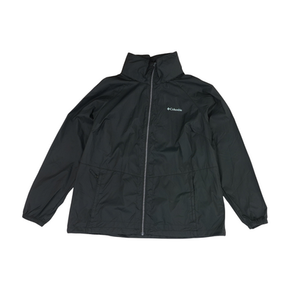 Black Plus Solid Rain Jacket