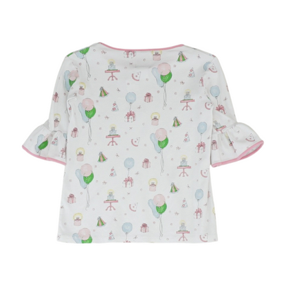White Print Blouse