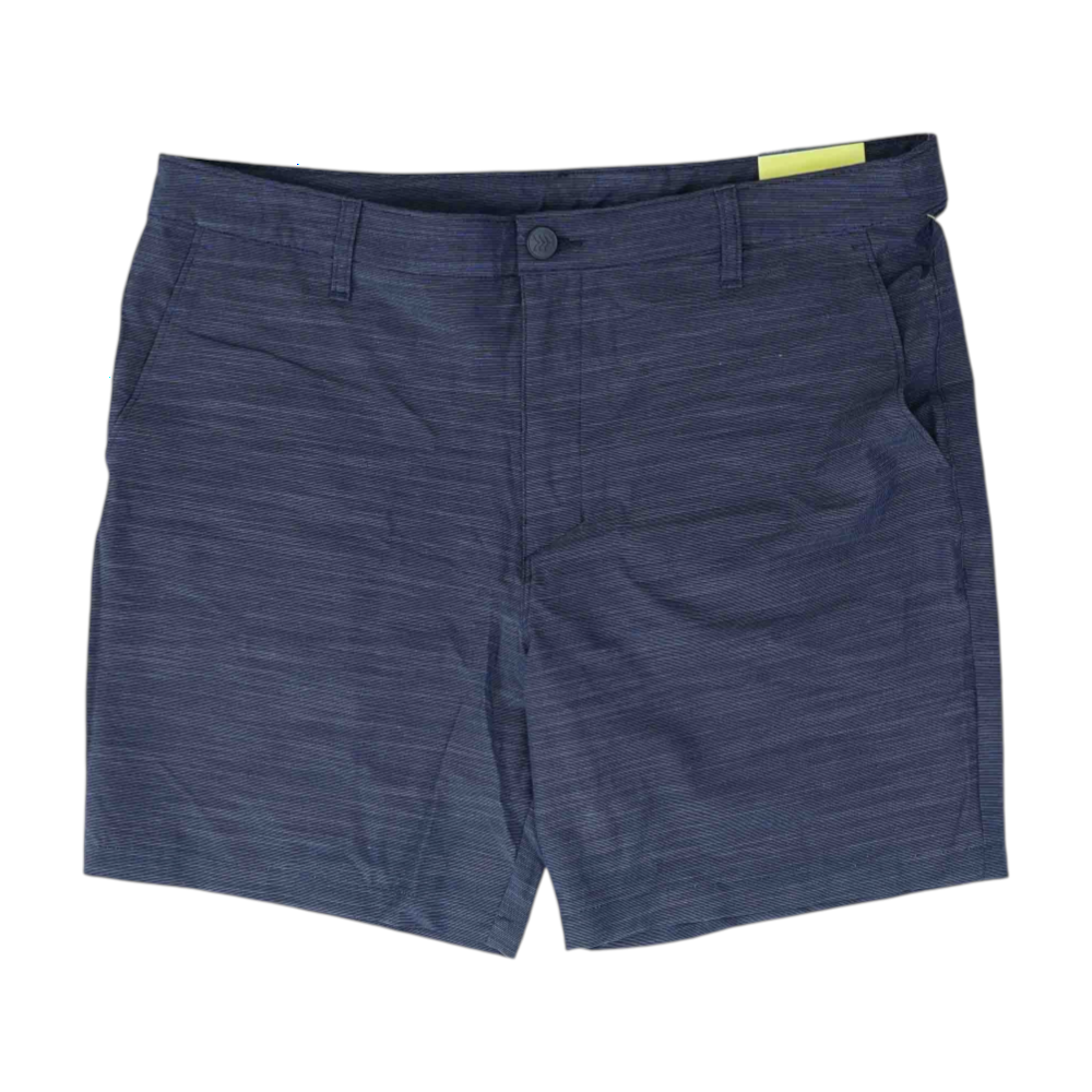 Navy Striped Active Shorts