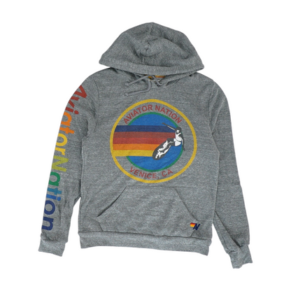 Gray Solid Hoodie Pullover