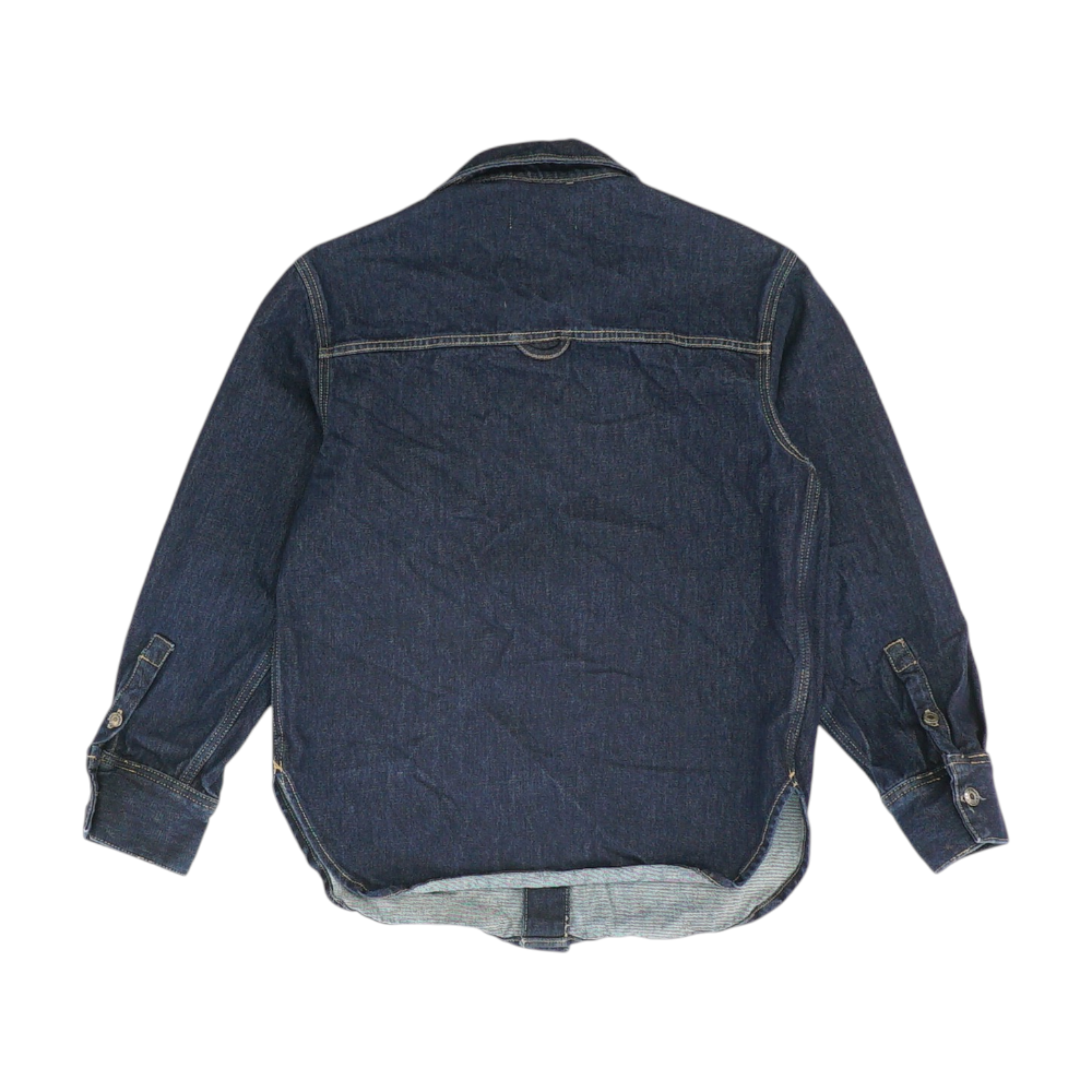 Navy Solid Long Sleeve Button Down