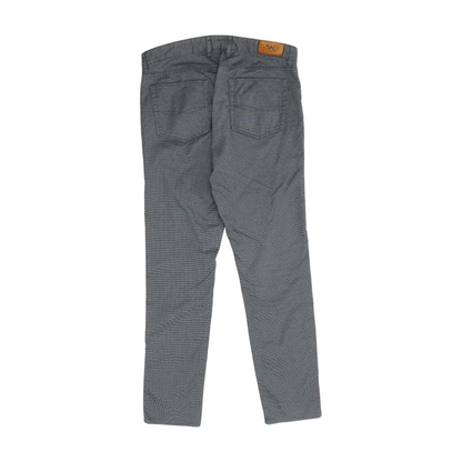 Gray Abstract Straight Pants